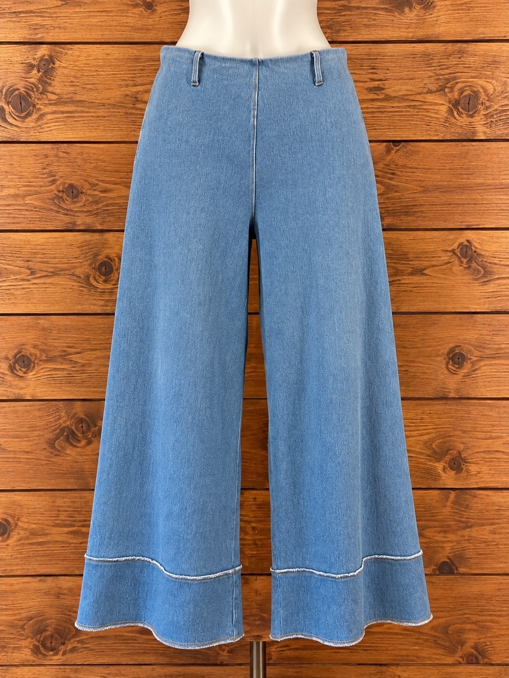 Lysse Denim Wide-Leg Crop Jeans - Light Blue